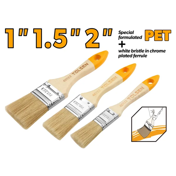 Set 3 pensule vopsit TOLSEN 1"/1.5"/2"