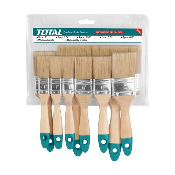 Set 9 pensule pentru vopsit Total
