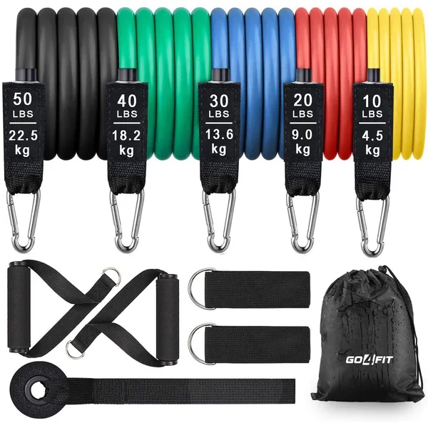Set antrenament extensor cu 11 accesorii