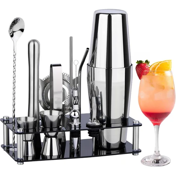 Set barman pentru preparare bauturi 15 piese
