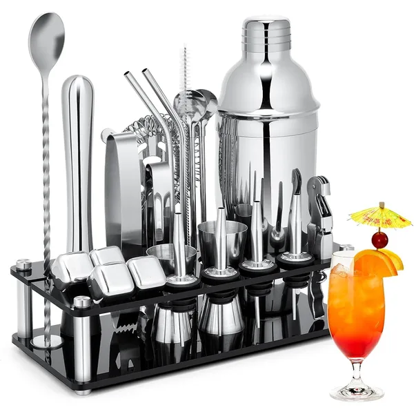 Set barman pentru preparare bauturi 23 piese