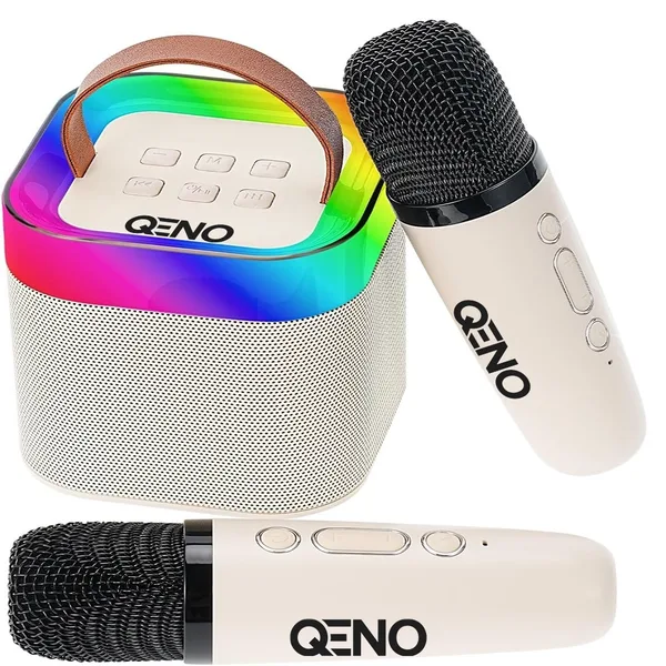 Set Boxa Bluetooth 5.3 Karaoke Cu 2 Microfoane Wireless