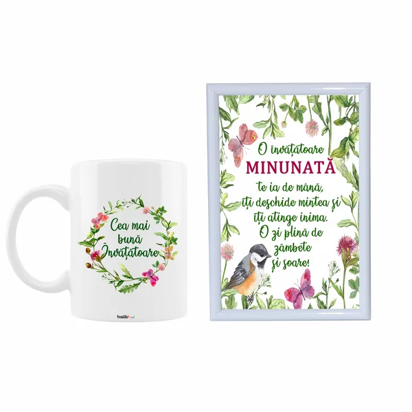 Set cadou personalizat pentru invatatoare