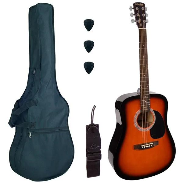 Set chitara acustica Nashville GSD60SB Basic1 sunburst dreadnought