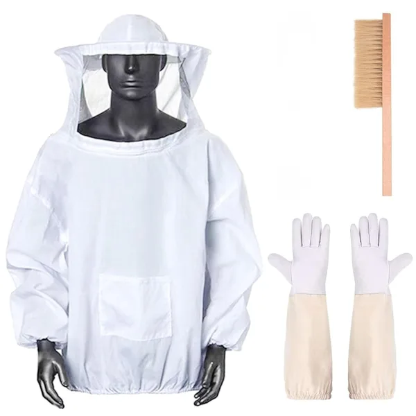 Set costum protectie apicultor unisex cu masca