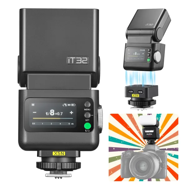 Set Flash Foto Godox iT32 cu X5-N pentru Nikon