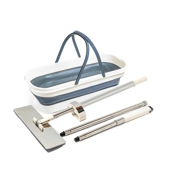 Set mop plat profesional WstPro din otel inoxidabil