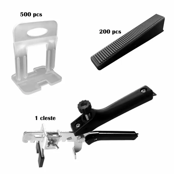Set nivelare gresie 1.0 mm (500+200+1)-500 clipsuri