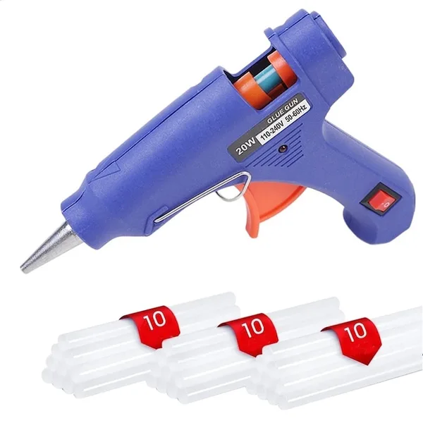 Set pistol de lipit cu silicon cald DAO