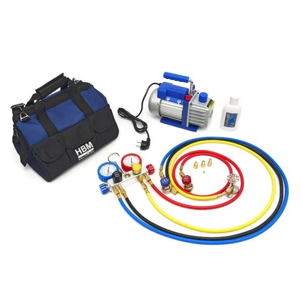 Set Pompa de vid 1 treapta 85l/min cu set de manometre si furtune