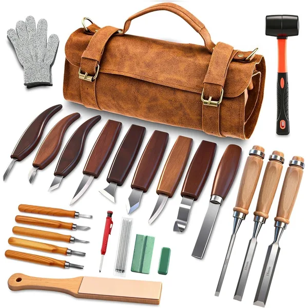 Set scule pentru sculptura in lemn Corenia QRE-5211591