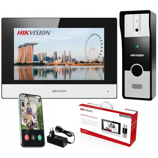 Set video interfon Hikvision KIT-D4-PL302