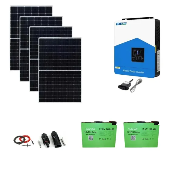 Sistem/kit fotovoltaic 3.2 kW cu 4 panouri fotovoltaice monocristaline 455W