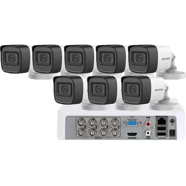 Sistem supraveghere Hikvision 8 camere FullHD 1080p