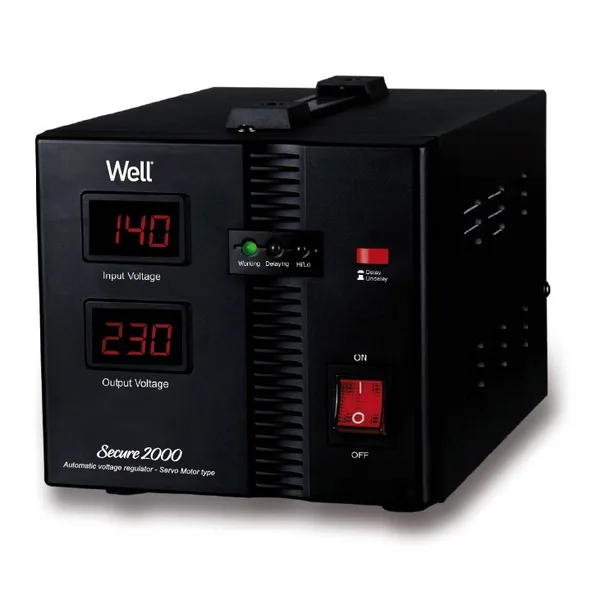 Stabilizator automat de tensiune cu servo motor Well Secure