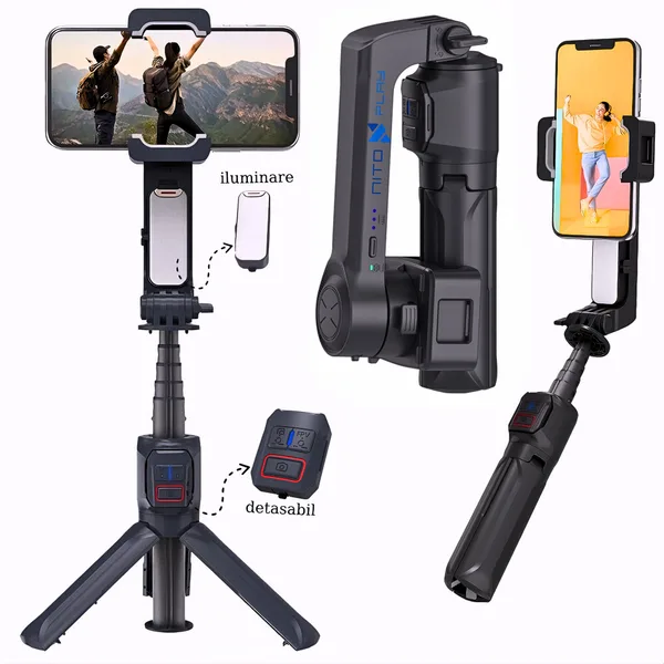 Stabilizator cu 2 Axe pentru Telefon NITOPLAY Gimbal Smart A10