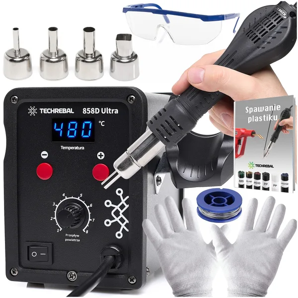Statie de lipit cu aer cald Techrebal 858D Ultra