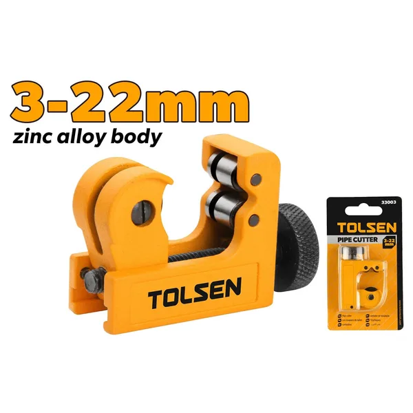 Taietor teava cu rola TOLSEN 3-22 mm