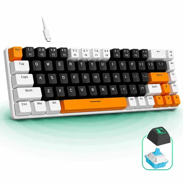 Tastatura Mecanica Gaming 60% Timebox 68 Taste Red Switch