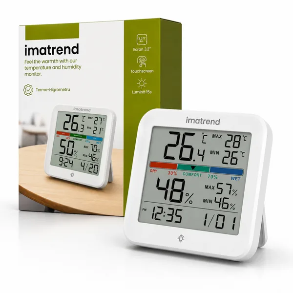 Termometru Digital si Higrometru Meteo IMA Trend YG5275 Pro
