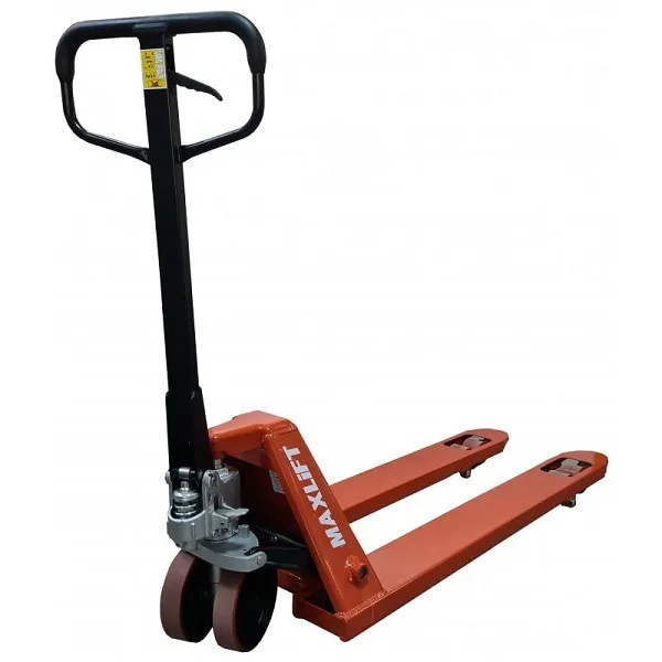 Transpalet manual industrial TM25-R PU MAXLIFT cu roti din poliuretan