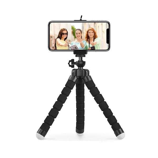 Trepied ajustabil telefon / camera cu cap rotativ