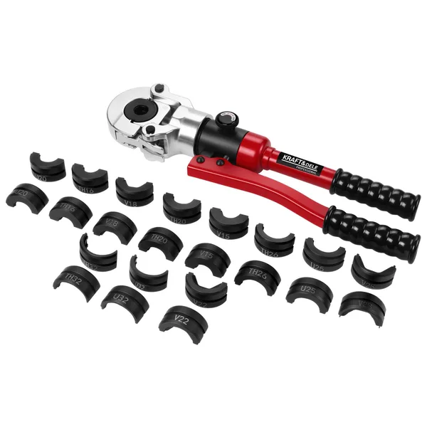 Trusa cleste hidraulic 12T sertizat tevi tip PEX V U TH cu bacuri 16-32mm (KD5678)