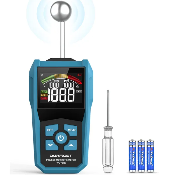 Umidometru fara ac DURFICST WM700B cu afisaj LCD color si alarma sonora