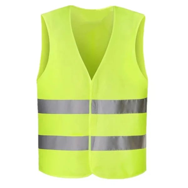 Vesta Reflectorizanta De Siguranta Unisex Din Poliester Cu Dungi Reflectorizante Vizibile 