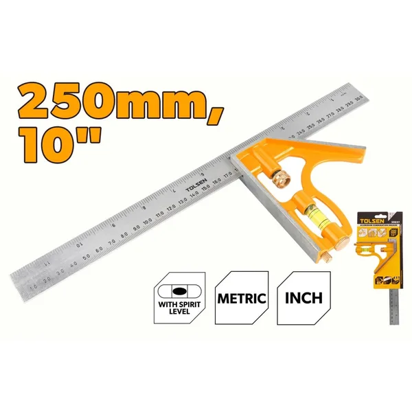Vinclu multifunctional cu nivela TOLSEN Industrial